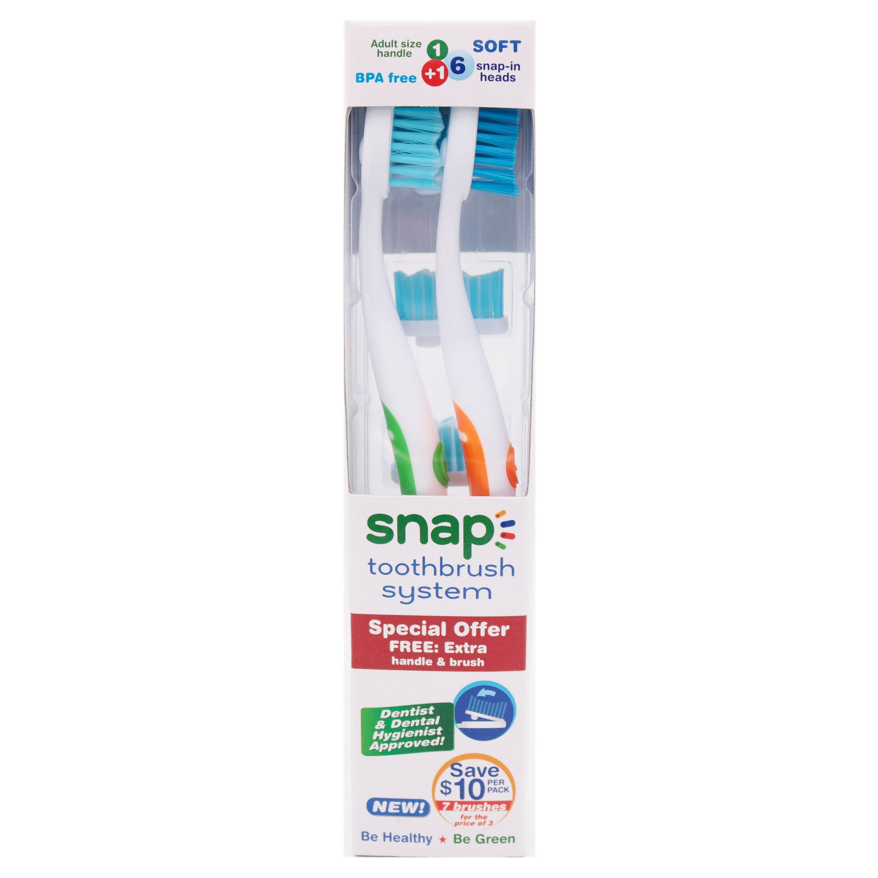 Double Pack: Eco-Friendly Toothbrushes + 1 Years of Bristles ...